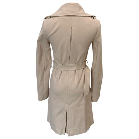 Patrizia Pepe Firenze Beige Double Breasted Trench Coat - Picture 3 of 8